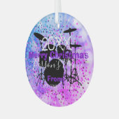 Ornement de Noël pour batteur HAMbWG (Avant gauche)