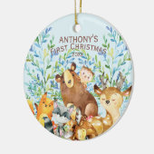 Ornement de Noël pour bébé Animaux de la forêt (Gauche)