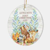 Ornement de Noël pour bébé Animaux de la Forêt (Gauche)