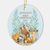 Ornement de Noël pour bébé Animaux de la Forêt (Gauche)