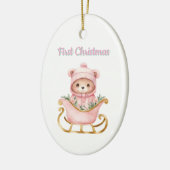 Ornement de Noël pour bébé de 1 an (Gauche)