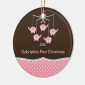 Ornement de Noël pour bébé éléphant mobile (Gauche)