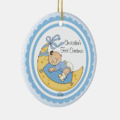 Ornement de Noël pour bébé garçon Lune Premier Noë (Droite)