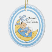 Ornement de Noël pour bébé garçon Lune Premier Noë (Gauche)