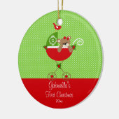 Ornement de Noël pour bébé, landau (Gauche)