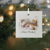 Ornement de Noël pour bébé personnalisé