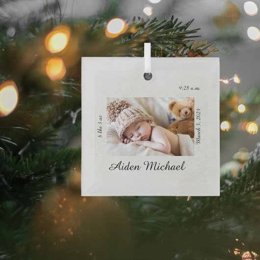 Ornement de Noël pour bébé personnalisé