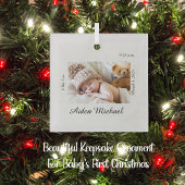 Ornement de Noël pour bébé personnalisé