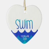 Ornement de Noël pour la nageuse (Droite)