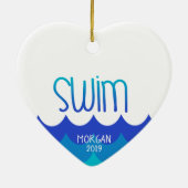 Ornement de Noël pour la nageuse (Dos)