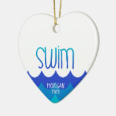 Ornement de Noël pour la nageuse (Gauche)