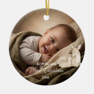 Ornement de Noël pour la première photo de bébé 20