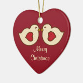 Ornement de Noël pour oiseaux de l'amour (Gauche)
