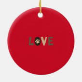 Ornement de Noël pour photo de souvenir d'animal d (Dos)