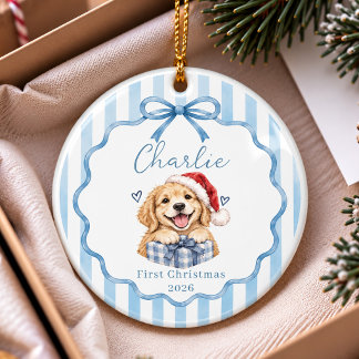 Ornement de Noël pour premier Noël d'animal de com