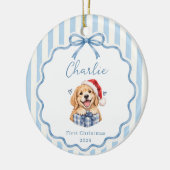 Ornement de Noël pour premier Noël d'animal de com (Gauche)