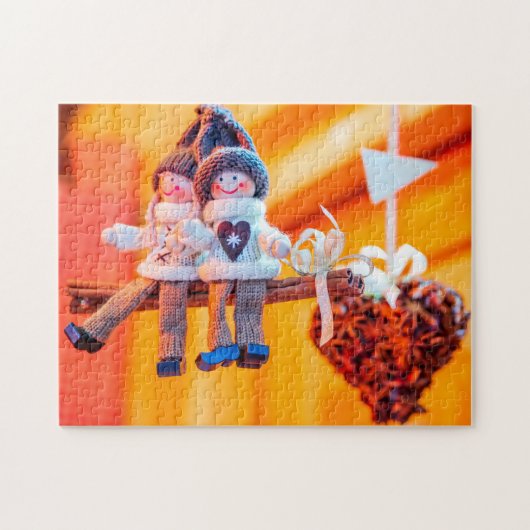 Ornement de Noël puzzle (Horizontal)