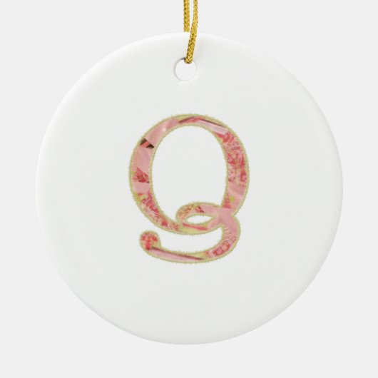 Ornement de Noël Q (Devant)