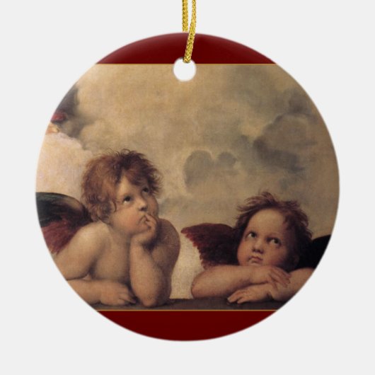 Ornement de Noël Raphael Cherubs (Devant)