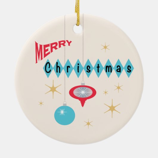 Ornement de Noël rétro (Dos)