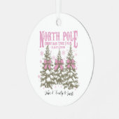 Ornement de Noël rétro - Pôle Nord (Avant gauche)