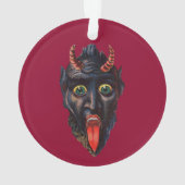Ornement de Noël rond Krampus (dos)