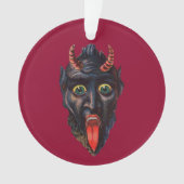 Ornement de Noël rond Krampus (devant)