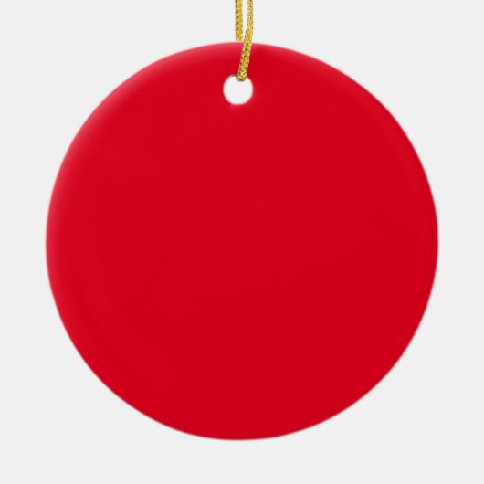 Ornement de Noël rouge de luxe (Devant)
