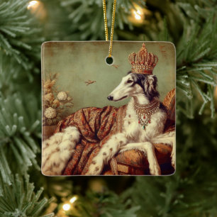 Ornement de Noël Royal Borzoi
