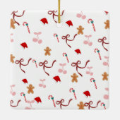 Ornement de Noël Ruban Coquette Mignon (Dos)