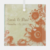 Ornement de Noël Russet Gerber Daisy (Recto)