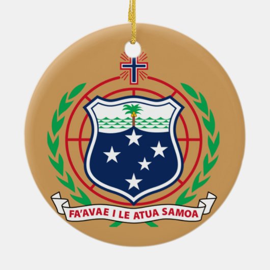 Ornement de Noël Samoa (Dos)