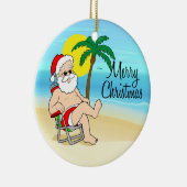 Ornement de Noël Santa Tropical (Droite)