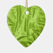 Ornement de Noël satiné vert (Droite)