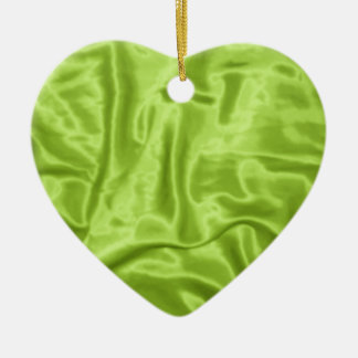 Ornement de Noël satiné vert