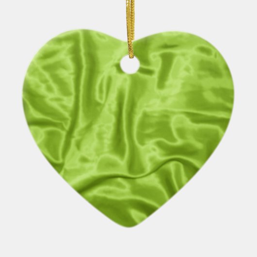 Ornement de Noël satiné vert (Devant)