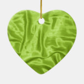 Ornement de Noël satiné vert (Dos)