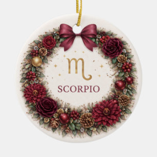Ornement de Noël Scorpion Zodiaque – Hiver Profond