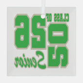 Ornement de Noël Senior 2026 Ornement de verre (Verso)