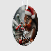 Ornement de Noël Sippin Squirrel (devant)