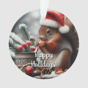 Ornement de Noël Sippin Squirrel