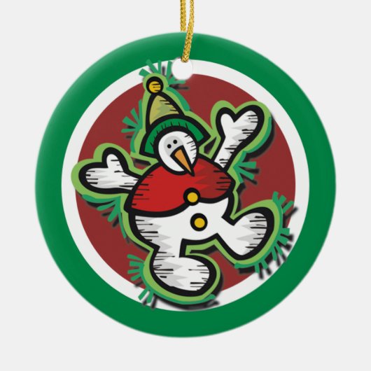 Ornement de Noël Snowman (Devant)