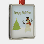 Ornement de Noël Snowman et Tree Premium (Droite)