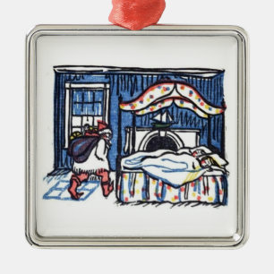 Ornement de Noël St Nicolas vintage