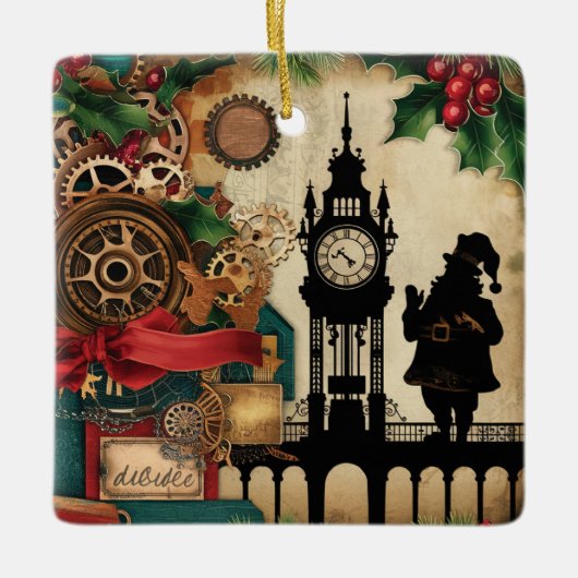 Ornement de Noël Steampunk (Devant)