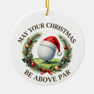Ornement de Noël sur le thème du golf pour l'arbre