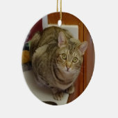 Ornement de Noël Tabby Chat Brown (Droite)