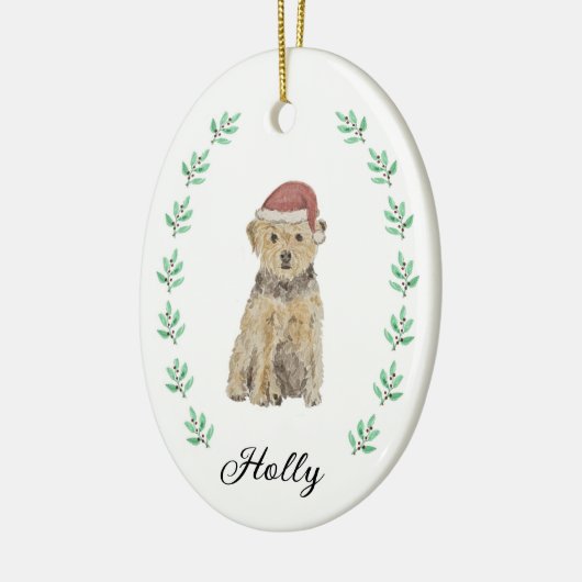 Ornement de Noël Terrier (Gauche)