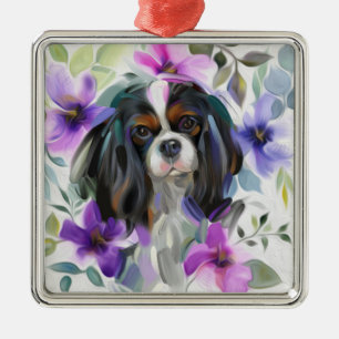 Ornement de Noël Trico Cavalier Flore violette