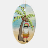 Ornement de Noël Tropical Père Noël (Droite)